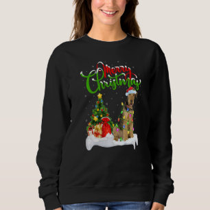 Weihnachtsdekoration Santa Airedale Terrier Hund C Sweatshirt