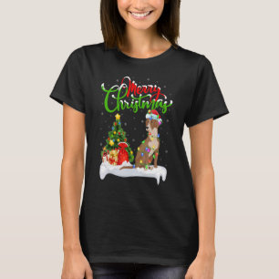 Weihnachtsdekoration Santa Bluthund Hund Weihnacht T-Shirt