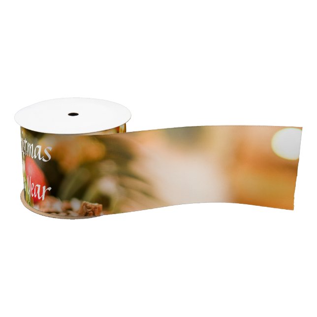 Weihnachtsdekoration Satinband (Spule)