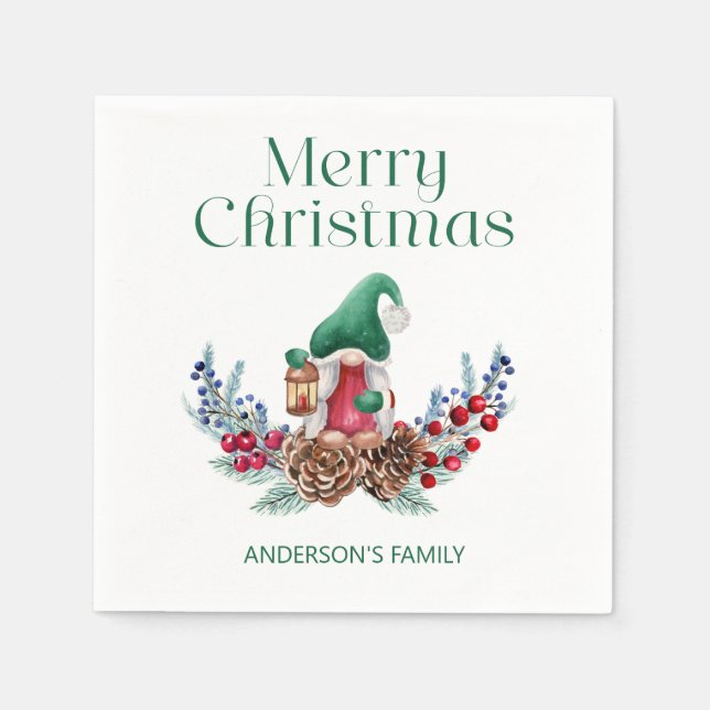 Weihnachtsdekoration Serviette (Vorderseite)