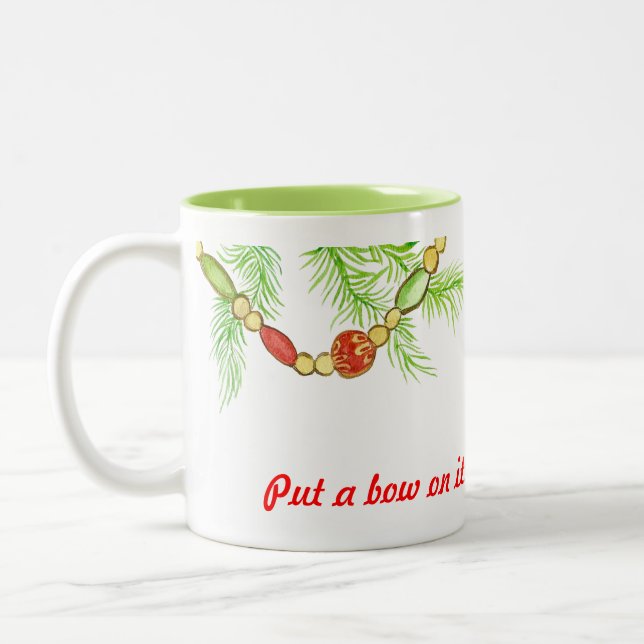 Weihnachtsdekoration Tasse (Links)