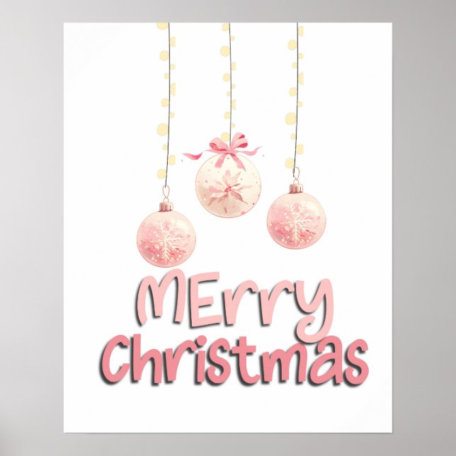 Weihnachtsdekoration Wandkunst Poster (Vorne)