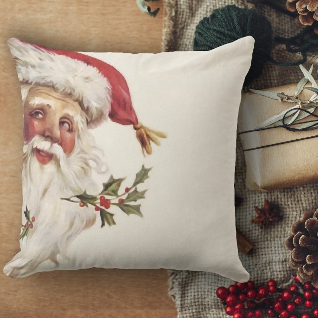 Weihnachtsdekoration Weihnachtsmann Weihnachten Kissen (Christmas pillows vintage Christmas decor Santa Claus throw pillow for living room)