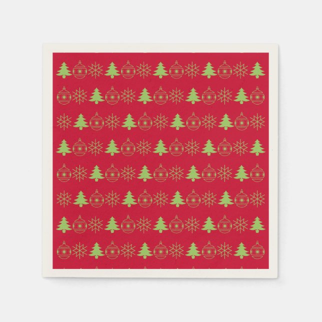 Weihnachtsdekoration Weihnachtszeitschrift Standar Serviette (Vorderseite)