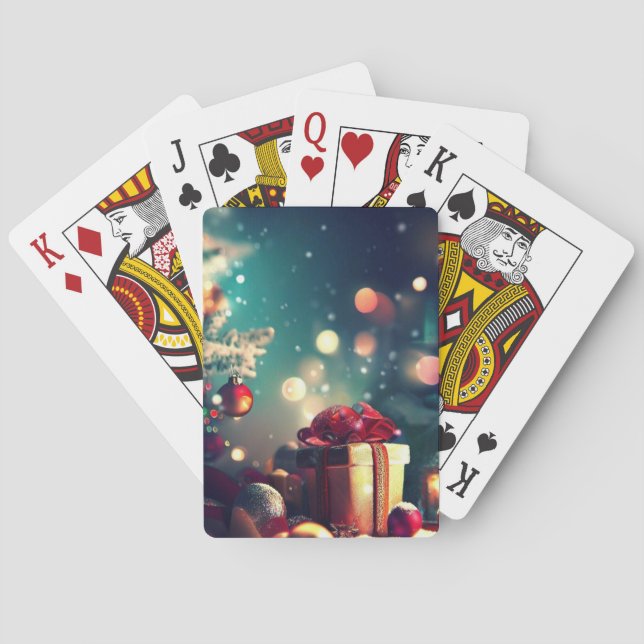 Weihnachtsdekorationen (6) spielkarten (Rückseite)