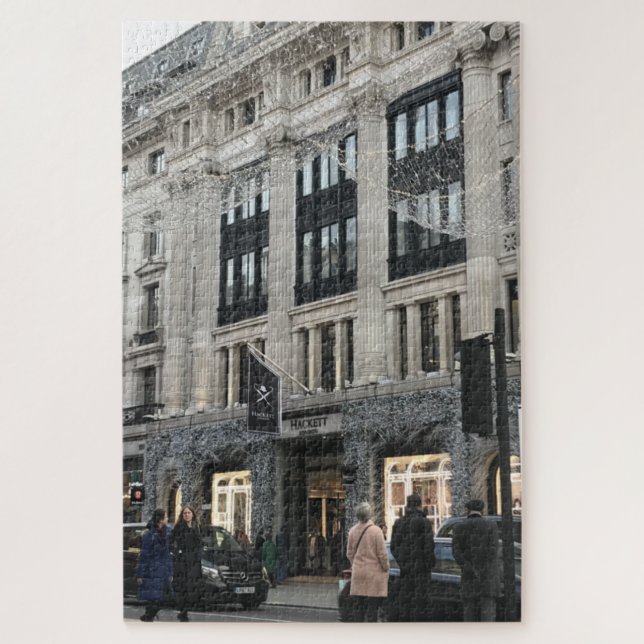 Weihnachtsdekorationen auf der Regent Street, Lond (Vertikal)