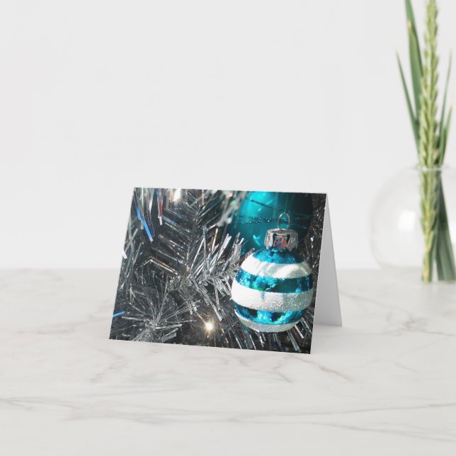 Weihnachtsdekorationen Feiertagskarte (Vorderseite)