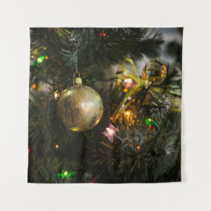 Weihnachtsdekorationen: Festliche Baumschmuck Wandteppich