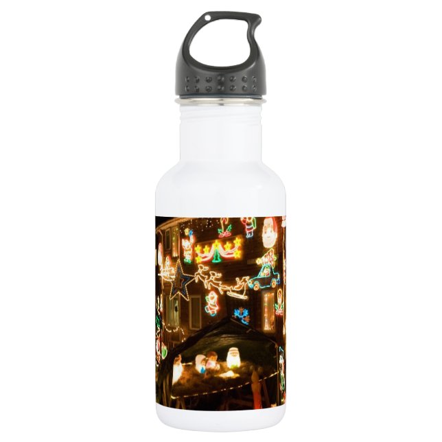 Weihnachtsdekorationen im Freien Edelstahlflasche (Vorderseite)