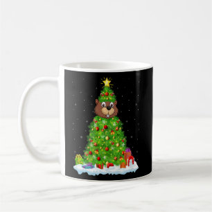 Weihnachtsdekorationen Lichter Weihnachtsmann Kaffeetasse