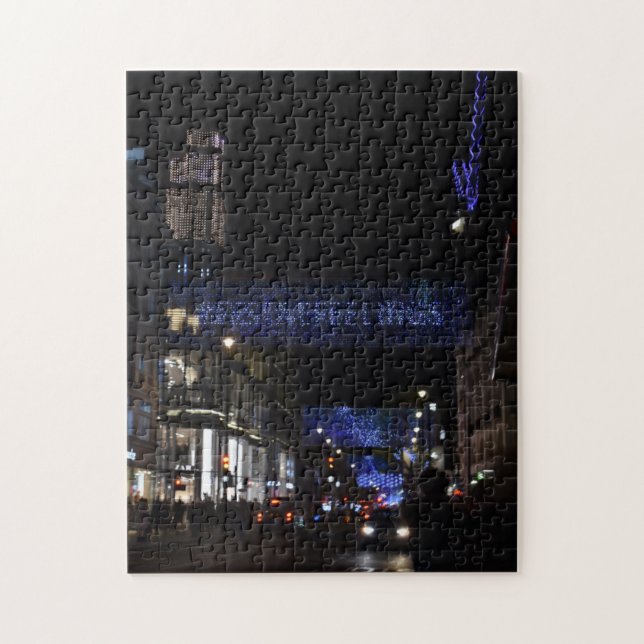 Weihnachtsdekorationen, Oxford Street, London Groß (Vertikal)