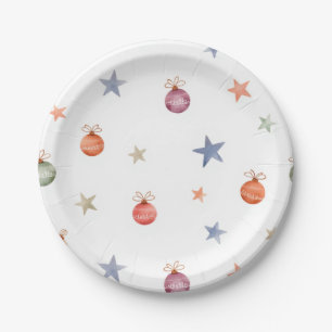 Weihnachtsdekorationen pappteller