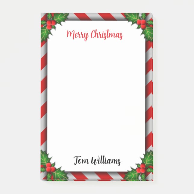 Weihnachtsdekorationen Post-it Klebezettel (Vorderseite)