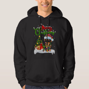 Weihnachtsdekorationen Weihnachtsfeiertag Dackel H Hoodie