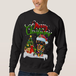 Weihnachtsdekorationen Weihnachtsfeiertag Dackel H Sweatshirt