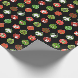 Weihnachtsdekorationen Xmas Kugeln BENUTZERDEFINIE Geschenkpapier