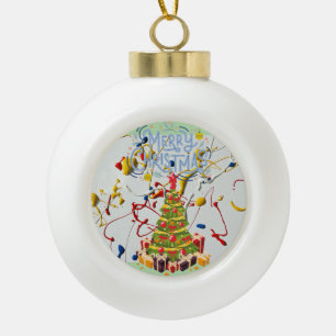 Weihnachtsdekorationsball Keramik Kugel-Ornament