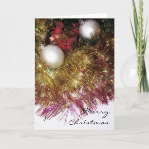 Weihnachtsdekorationskarte Feiertagskarte