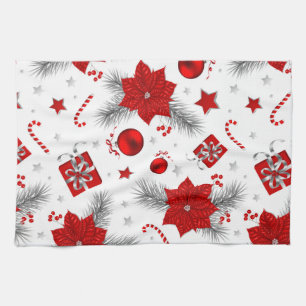 Weihnachtsdekorationsmuster Geschirrtuch