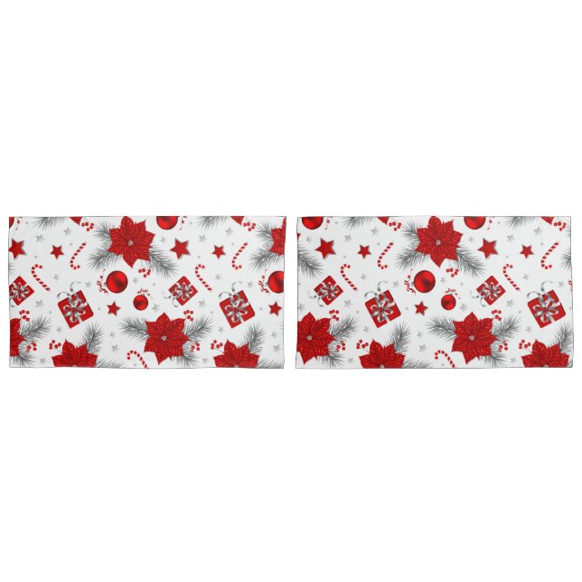 Weihnachtsdekorationsmuster Kissenbezug (Vorderseite-Set)