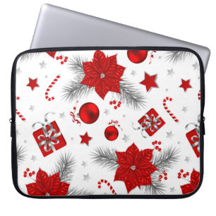 Weihnachtsdekorationsmuster Laptopschutzhülle