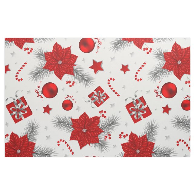 Weihnachtsdekorationsmuster Stoff (Fat Quarter (45,7 x 55,9 cm))