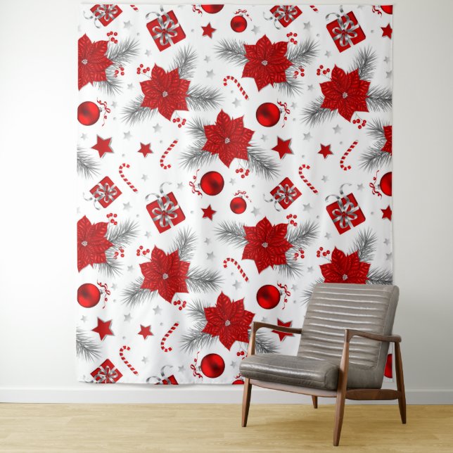 Weihnachtsdekorationsmuster Wandteppich (Beispiel)