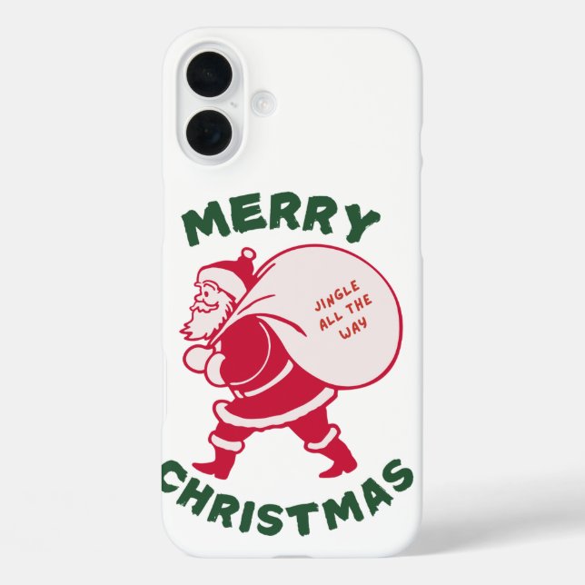 Weihnachtsdesign 6 iPhone 16 plus hülle (Rückseite)