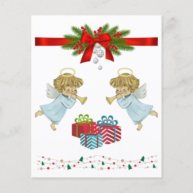 Weihnachtsdesign mit Engeln (Vorderseite)