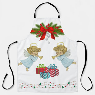 Weihnachtsdesign mit Engeln Schürze