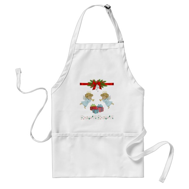 Weihnachtsdesign mit Engeln Schürze (Vorne)