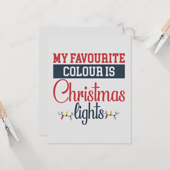 Weihnachtsdesign mit Lichtern (Vorderseite/Rückseite Beispiel)