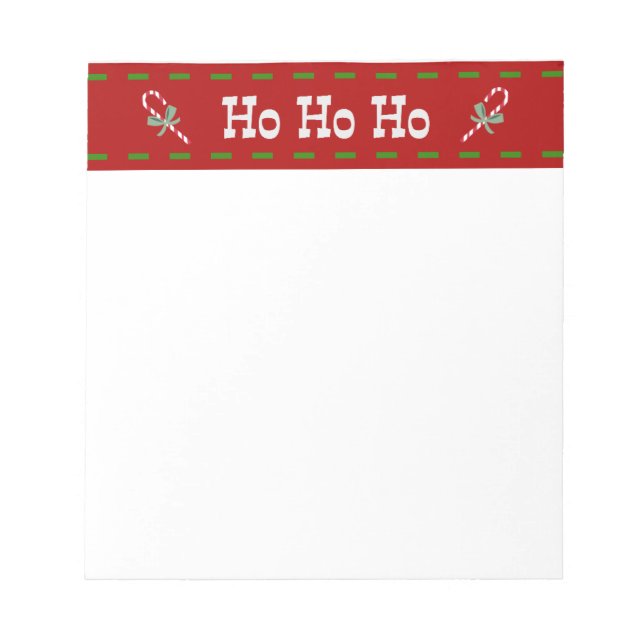 Weihnachtsdesign Notizblock (Vorderseite)