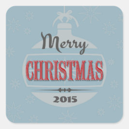 Weihnachtsdesign Quadratischer Aufkleber