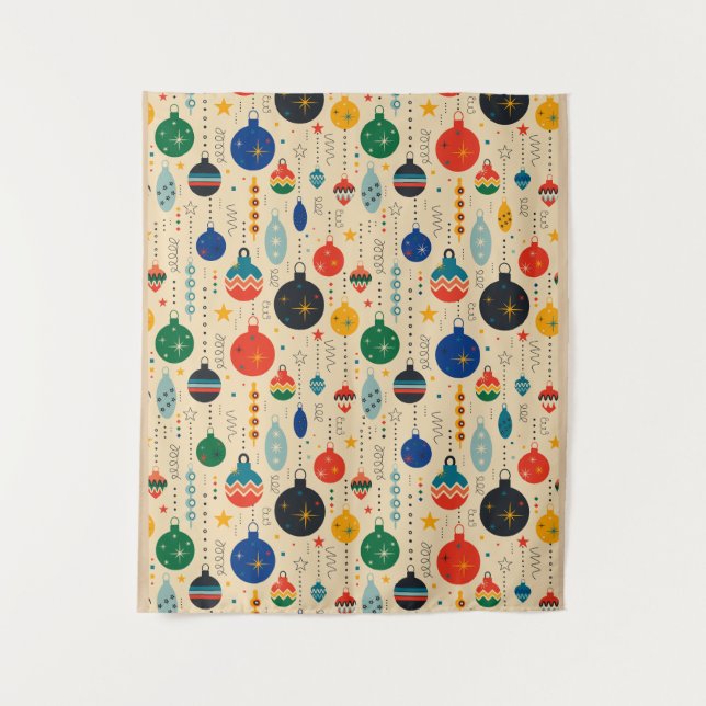 Weihnachtsdesign Wandteppich (Vorderseite)