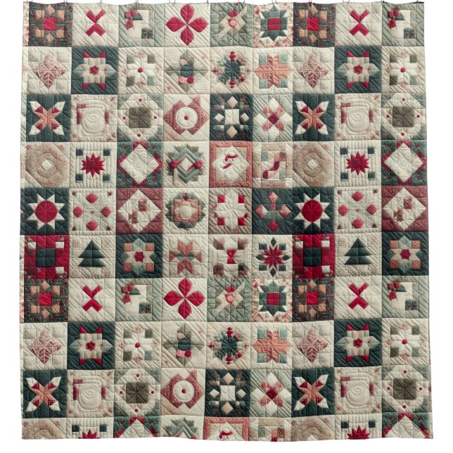 Weihnachtsdesigns Duschvorhang (Vorderseite)