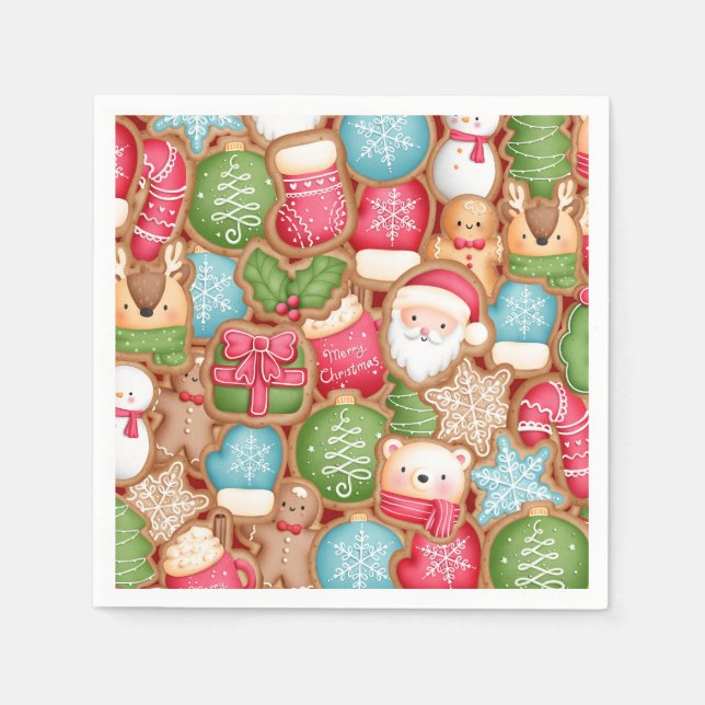 Weihnachtsdessert Serviette (Vorderseite)