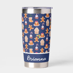 Weihnachtsdesserts Tumbler Personalisiert Thermobecher