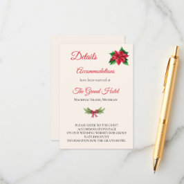 Weihnachtsdetails - Eintrittskarte Begleitkarte