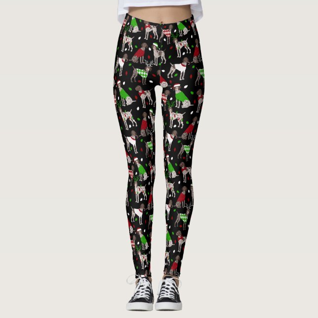 Weihnachtsdeutsch Kurzfilm Leggings (Vorderseite)