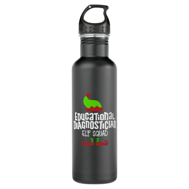 Weihnachtsdiagnostiker Edelstahlflasche (Vorderseite)