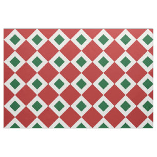 Weihnachtsdiamant-Muster-geometrisches Gewebe Stoff
