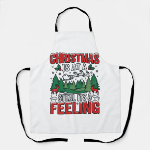 Weihnachtsdiebstahl Es Ist Ein Gefühl Rentier Schl Schürze