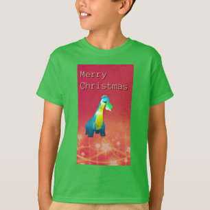 Weihnachtsdinosaurier Niedlicher T - Shirt