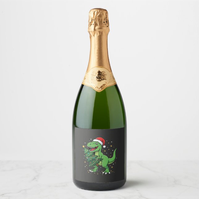 Weihnachtsdinosaurier Santa T Rex (Vorderseite)