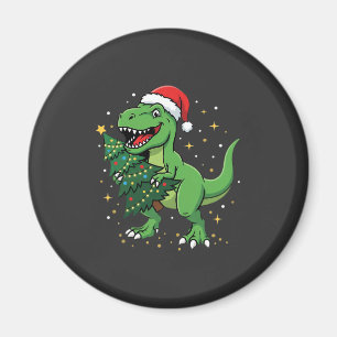 Weihnachtsdinosaurier Santa T Rex Magnet