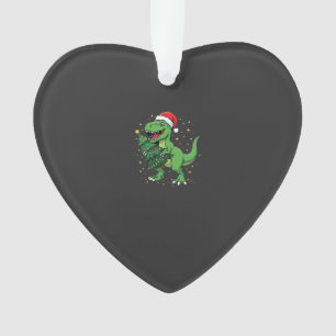 Weihnachtsdinosaurier Santa T Rex Ornament