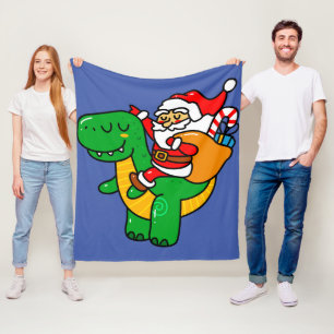 Weihnachtsdinosaurier Weihnachtsfeier Weihnachtsfe Fleecedecke