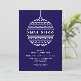 Weihnachtsdisco mit Weihnachtsball Einladung