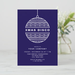 Weihnachtsdisco mit Weihnachtsball Einladung
